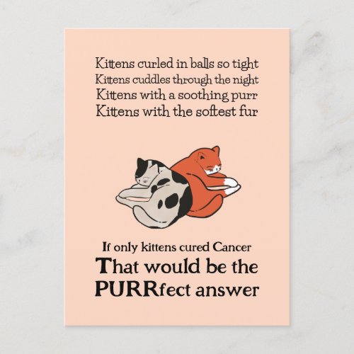 Cancer Support  Encouragement  Postcard