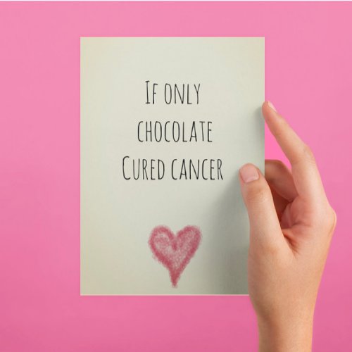 Cancer support  encouragement postcard