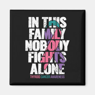 Cancer Support Family Thyroid Cancer Awareness Magnet