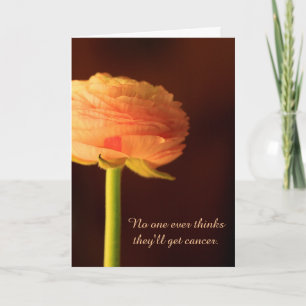Cancer Support Flower Ranunculus Encouragement Card