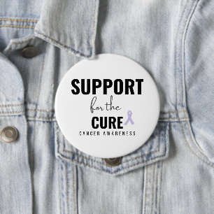 cancer. support for the cure. Button