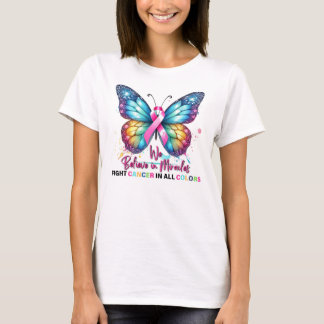 Cancer Support Gift | Fight Cancer | Butterfly T-Shirt