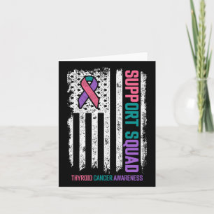 Cancer Support Squad Thyroid Cancer Awareness  Card
