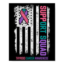 Cancer Support Squad Thyroid Cancer Awareness Poster