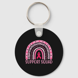 Cancer Support Squad Warrior Breast Cancer Awarene Keychain