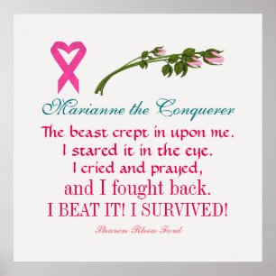 Cancer Survivor - Awareness Poem Poster - SRF