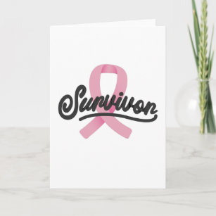 Breast cancer survivor heart and ribbon Greeting Card for Sale by shaune23