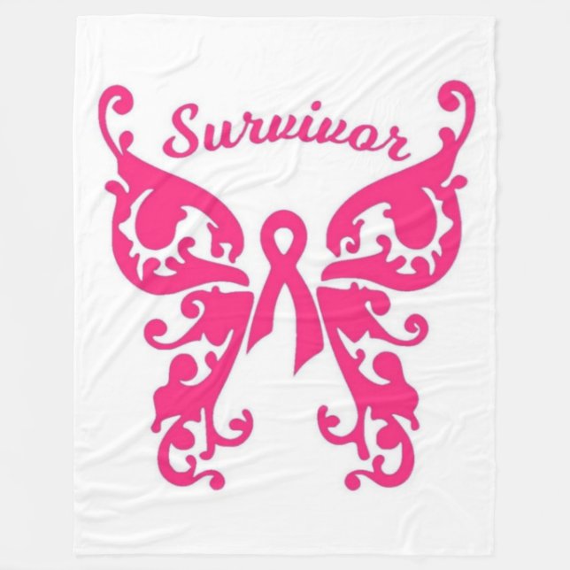 CANCER SURVIVOR FLEECE BLANKET (Front)