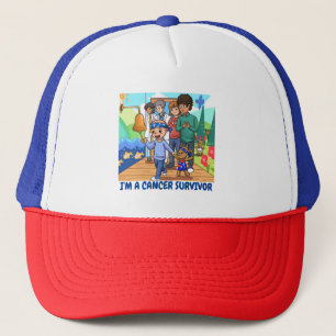 Cancer Survivor Hat Red White Blue Baseball Hat