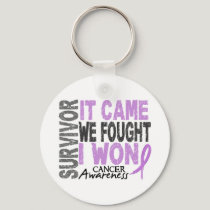 Cancer Survivor It Came We Fought I Won Keychain