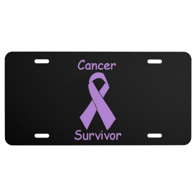 Cancer Survivor License Plate (Front)