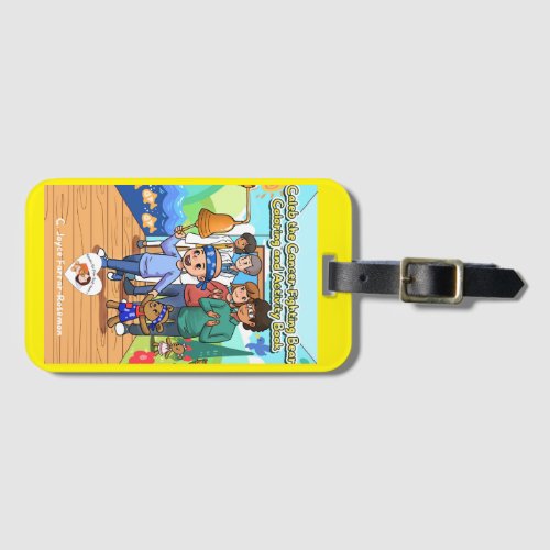 Cancer Survivor Luggage Tag Yellow Border