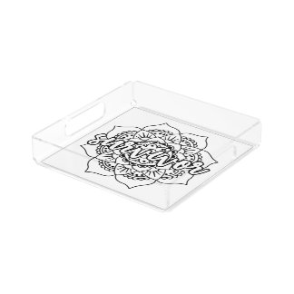 Cancer Survivor Mandala Acrylic Tray