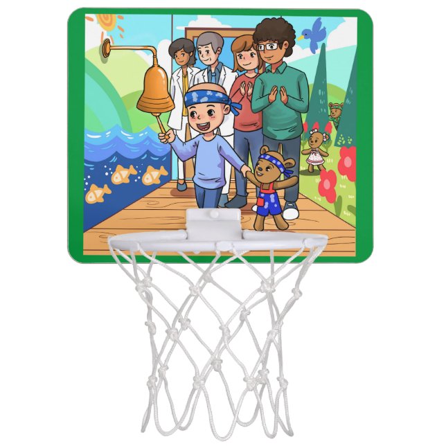 Cancer Survivor Mini Basketball Hoop (Front)