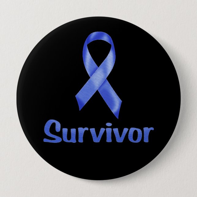 Cancer Survivor Navy Button (Front)