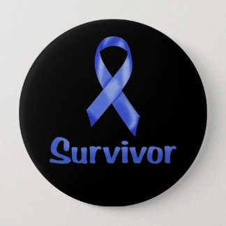 Cancer Survivor Navy Button