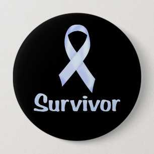 Cancer Survivor Pale Blue Button