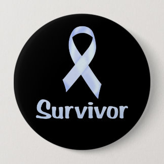 Cancer Survivor Pale Blue Button