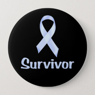 Cancer Survivor Pale Blue Button