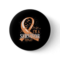 Cancer Survivor Peach Ribbon Endometrial Cancer Aw Button
