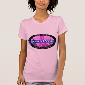 Cancer Survivor T-shirt by pixelholic at Zazzle