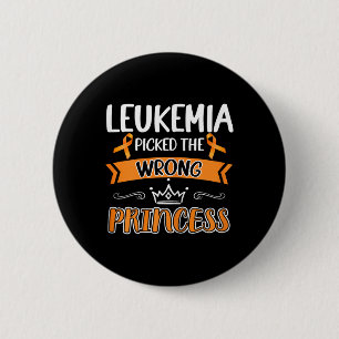 Cancer Survivor Warrior Girls Fight Leukemia Cance Button