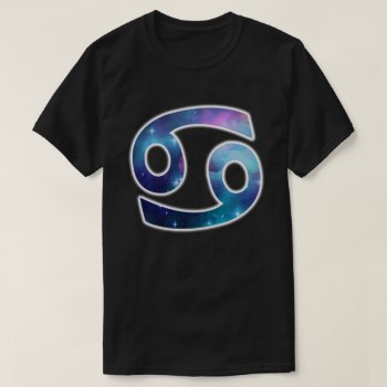 Cancer Symbol Shirt - Black by MyAstralLife at Zazzle