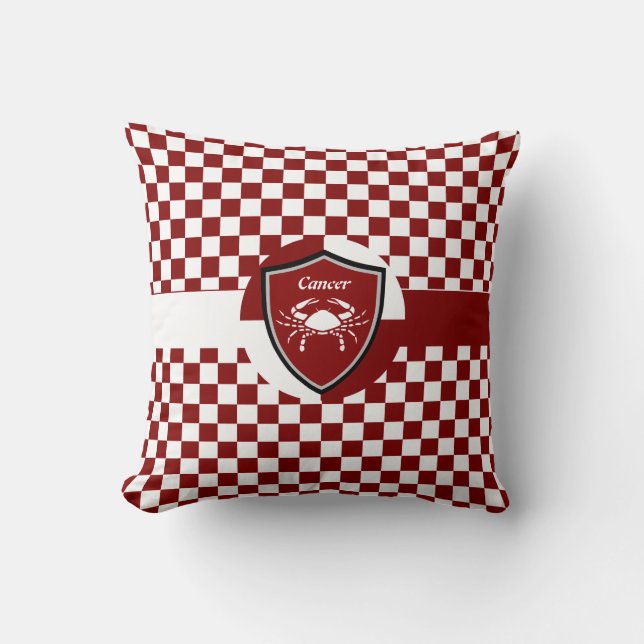 Cancer symbol      throw pillow (Front)
