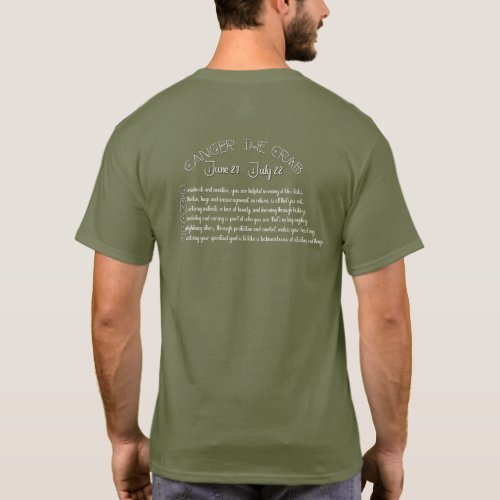 Cancer T_Shirt  Army Green