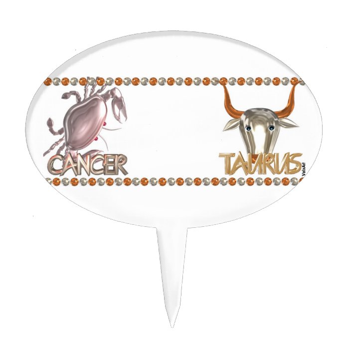 Cancer Taurus astrology friendship by Valxart Cake Pick