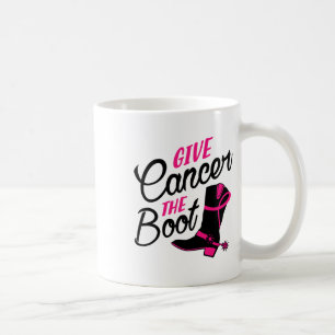 Cancer The Boot Breast Cancer Awareness Coffee Mug