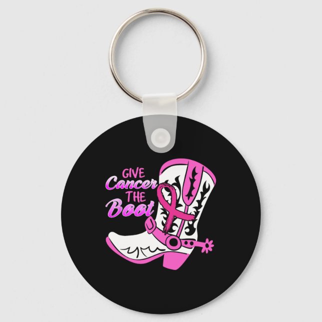 Cancer The Boot  Keychain (Front)