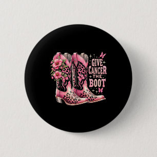 Cancer The Boot Westers Cowgirl Boots Breast Cance Button