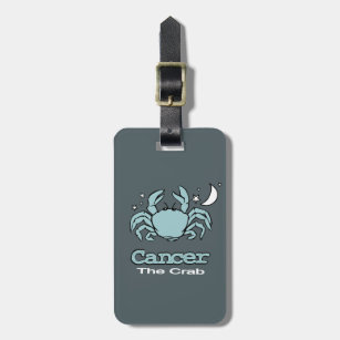 Cancer The Crab horoscope id luggage tag