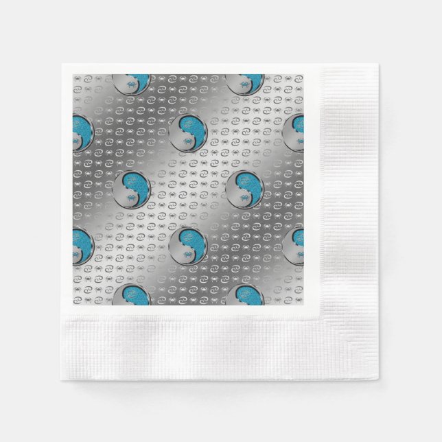 Cancer the Crab Napkins (Front)