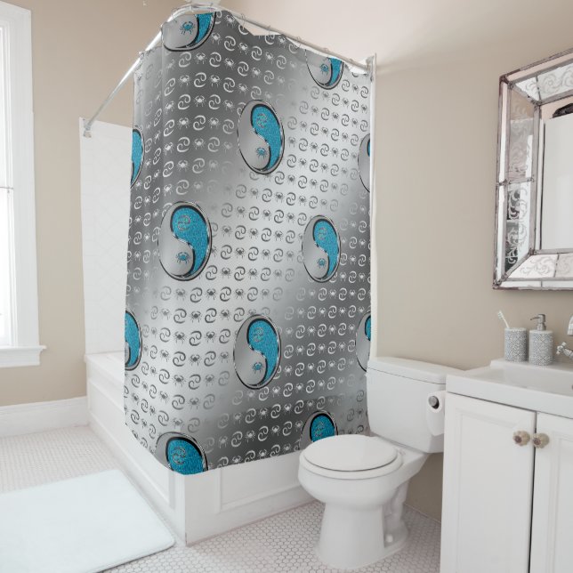 Cancer the Crab Shower Curtain (In Situ)