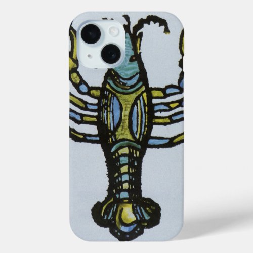 Cancer the Crab Vintage Sign of the Zodiac iPhone 15 Case