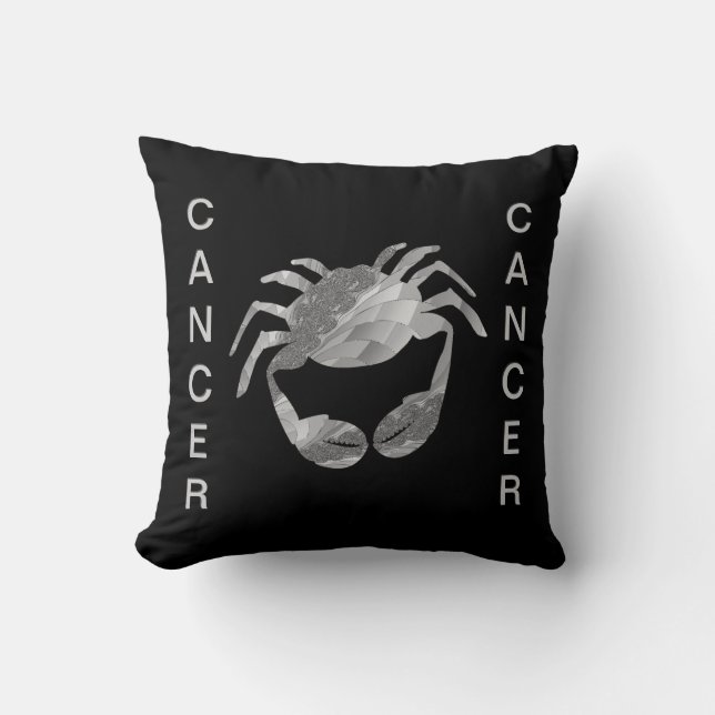 Cancer the Crab Zodiac American Mojo Pillow (Front)