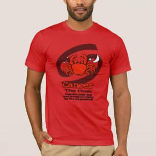 Cancer "The Crab" zodiac astro red mens t-shirt
