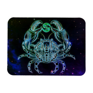 cancer the crab zodiac magnet