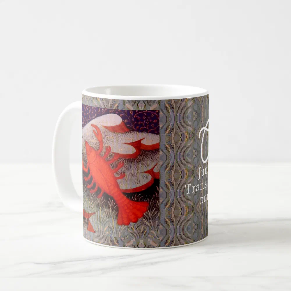 Cancer the Crab Zodiac Sign Birthday Party Coffee Mug