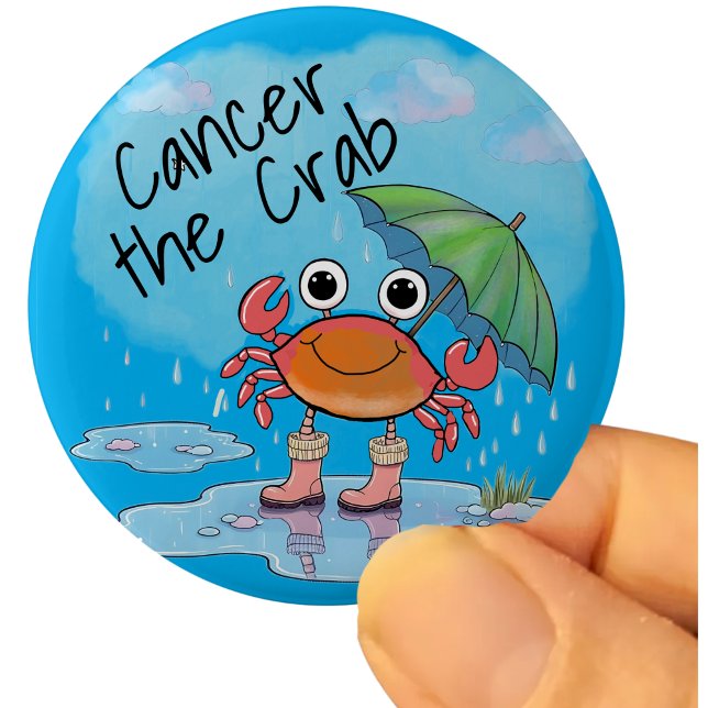 cancer the Crab  zodiac star constellation Button (Creator Uploaded)