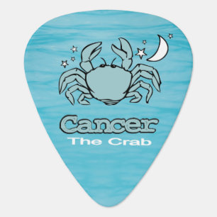 Cancer The Crab zodiac water sign guitar pick