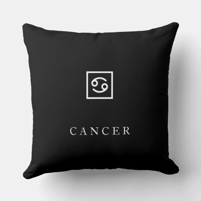 CANCER – The Lunar Soul Throw Pillow (Back)