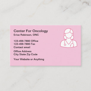 Cancer Theme Oncologist Business Cards