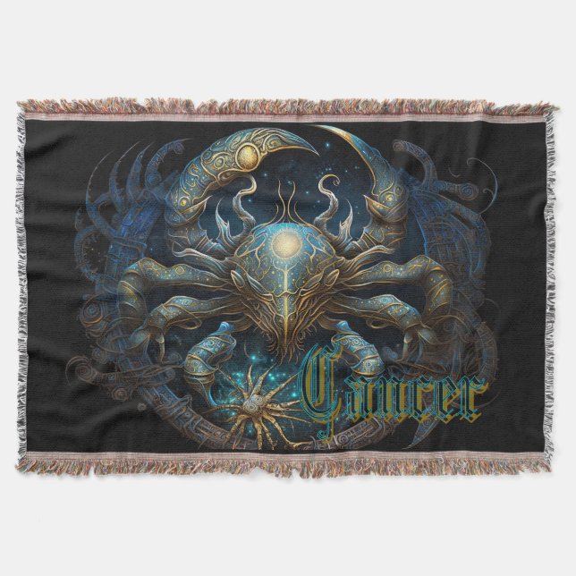 Cancer Throw Blanket (Front)