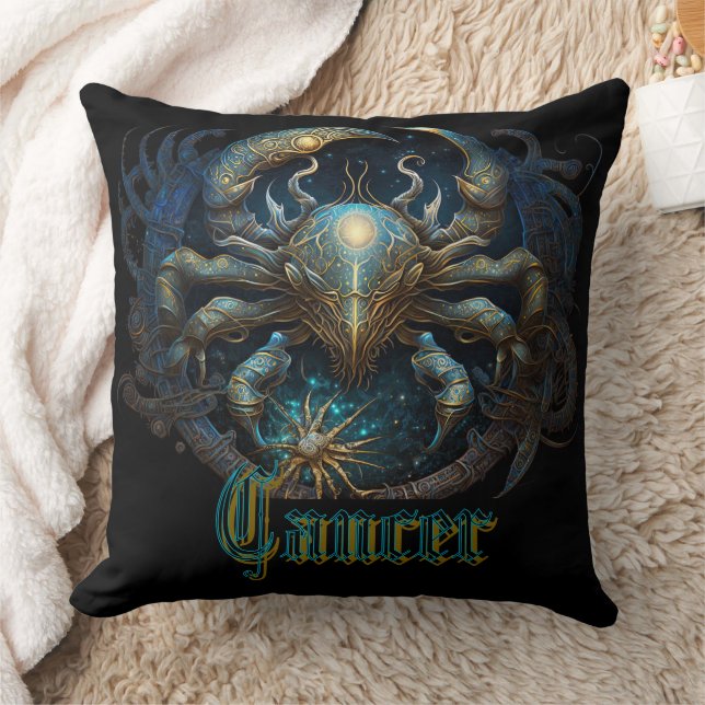Cancer Throw Pillow (Blanket)