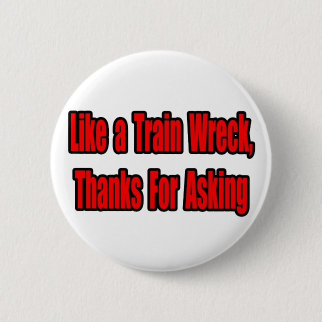 Cancer Train Wreck Button (Front)