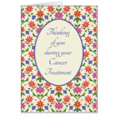 Cancer Treatment Support Card, Rangoli Flowers (Front)