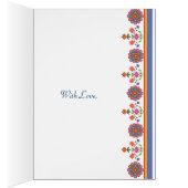 Cancer Treatment Support Card, Rangoli Flowers (Inside (Right))